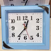 现代简约挂钟办公客厅，卧室时钟创意，挂表小号方形石英钟表