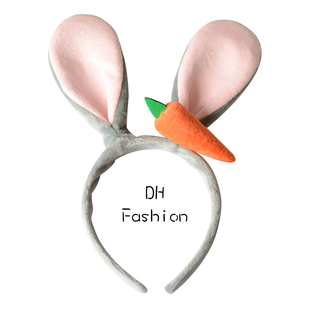 兔耳朵发箍王俊凯同款狐狸耳朵发饰迪士尼乐园游玩表演头箍