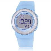xonix可爱韩版时尚简约手表，夜光学生女表儿童，防水运动电子表女生