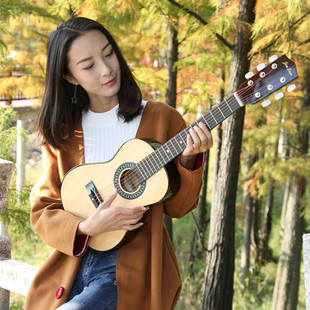 吉之琳民谣木吉他古典初学者学生女男练习木jita30寸36寸儿童乐器