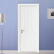 白色木门室内套装门，实木复合烤漆房门卧室，门木门室内门套装门