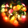 节日装饰品led水果灯3.8米圣诞树，装饰彩灯串夜市，闪烁灯饰庆典挂灯