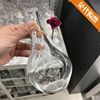 保证国内上海宜家维利斯塔花瓶透明玻璃装饰花瓶子17CM