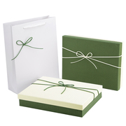 创意礼物盒子空盒大号围巾睡衣高级感小众包装盒生日礼盒绿色