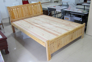 经济型全实木床香柏木床1.2米单人床1.5米1.8m双人原木床简约现代