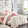中式床品纯棉四件套白色粉色床单式4件套刺绣被套结婚庆床上用品