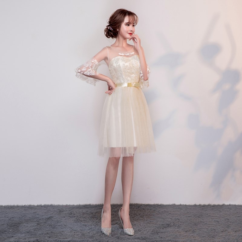 伴娘服短款长款2018毕业新款显瘦韩版晚礼服伴娘礼服在类目 女装/女士精品, 婚纱/旗袍/礼服, 礼服/晚装中 - 来自Buy2taobao.com提供专业的淘宝代购服务