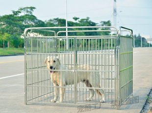 不锈钢狗笼子泰迪宠物狗围栏小中大型犬护栏金毛萨摩栅栏多省
