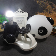 创意实用儿童公司，扭摆车插电，可爱熊猫夜灯床头灯