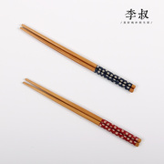 日式和风筷子寿司料理餐具厨房 zakka创意个性家用环保樱花木筷