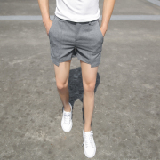 夏季男士超短裤纯色修身3分裤潮男韩版休闲西装裤热裤沙滩三分裤