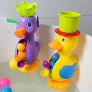 宝宝洗澡玩具套装大黄，鸭子水车转转乐，儿童戏水玩具水车女孩男孩