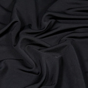 夏季针织弹力全棉针丝棉，布料黑色连衣裙裙子，衬衫服装面料垂顺冰凉