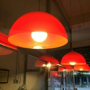板栗餐吊灯卤菜店塑料红色肉食熟食红罩水果灯罩超市灯蔬菜红灯罩