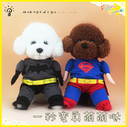 宠物超人装带披风狗狗变身装猫咪蝙蝠侠变身装斗牛犬泰迪变身衣服