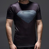 超人pro紧身衣男士锻炼健身训练服速干跑步蜘蛛侠弹力运动短袖t恤