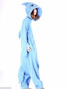 外贸onesiekigurumi鲨鱼卡通，连体睡衣男女家居服，情侣套学生演出