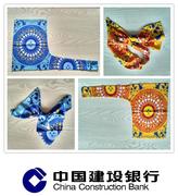 中国建设银行丝巾 建行柜台职业装魔术巾巾百变丝巾