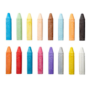 美国crayola绘儿乐儿童24色可水洗彩色户外大粉笔粗杆涂鸦