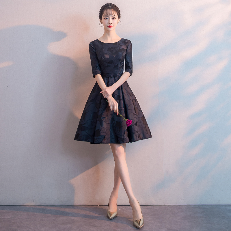 礼服宴会晚礼服女2019新款时尚优雅黑色洋装显瘦聚会小礼服连衣裙|ruв категории Женская одежда, Cвадебные платья, платье/вечернее платье - от Buy2taobao.com для оказания профессиональной услуги покупки агента Taobao