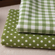 绿色格子欧式棉麻桌布布艺茶几，台布圆桌盖布，长方形布艺可定制