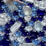 水晶玻璃珠马赛克瓷砖卫生间浴室背景墙地板砖游泳鱼池庭院鹅卵石