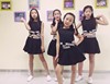韩版儿童爵士舞演出服装现代舞蹈，男女街舞hiphop嘻哈表演黑色裙装