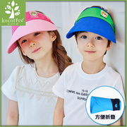 韩国kk树儿童空顶帽春夏季男女童，鸭舌帽宝宝学生防晒遮阳太阳帽子
