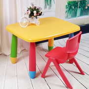 塑料儿童桌椅组合学习桌椅宝宝，桌椅学习桌吃饭画画幼儿园桌椅组合