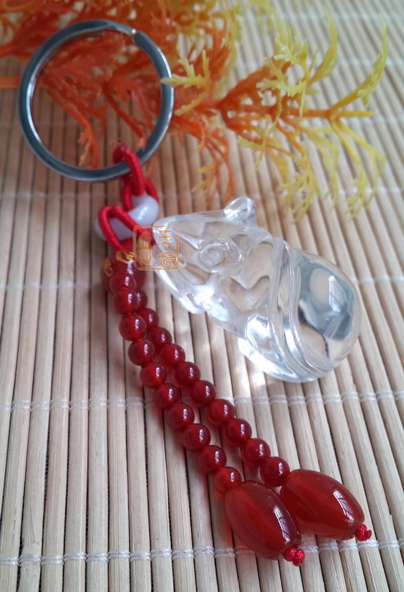 Pure natural White Crystal Mouse Key buckle Hand-carved The wealthier Lucky Mouse automobile Key bucklein the Car/Articles/Fitting/Refit , Car Accessories/The jewelry , Driving personal items , Car Keychain category - from Buy2taobao.com to provide professional Taobao agent buy service