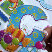 儿童房装饰帖纸 儿童立体字母 PVC防水3D字母帖幼儿园装饰帖