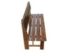 复古做旧实木长椅子阳台休闲凳，户外靠背双人，长条椅子田园防腐餐椅