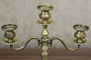 欧式烛台 美式乡村餐桌装饰烛台 创意合金三头烛台复古工艺摆设品