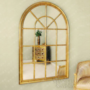 欧式铁艺假窗镜框 壁饰圆弧窗户 客厅装饰镜框架 壁景镜框架