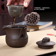 紫砂功夫旅行茶具套装便携式陶瓷快客杯泡茶壶一壶二杯旅游小茶盘