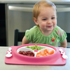 美国Skip Hop儿童防滑笑脸餐盘勺叉套装三格 婴儿餐具