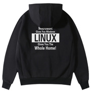 极客式LINUX幽默恶搞学生卫衣短袖程序员码猴码农理工青少年帽衫