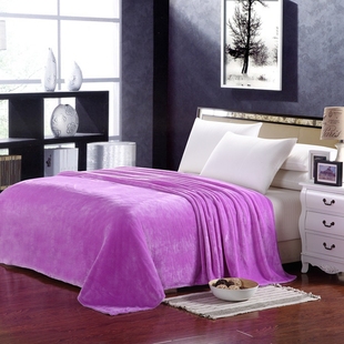 纯色法莱绒毛毯素色珊瑚，绒夏季盖毯床单空调，毯沙发毯瑜伽毯子