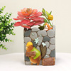 创意zakka水獭家园多肉花盆摆件个性微景观树脂花盆装饰品花器