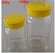 玻璃蜂蜜瓶八角密封玻璃罐500g1000g储物罐果酱瓶燕窝空瓶罐头瓶