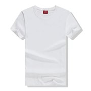 180克男女纯棉白色圆领短袖文化衫手绘T恤空白汗衫广告衫绘画定