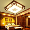 中式led吸顶灯仿古羊皮实木艺，古典中国风，客房酒店卧室书房客厅灯