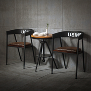 美式复古工业风铁艺餐椅，靠背椅简约咖啡厅音乐，餐厅酒吧休闲椅子