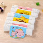 儿童宝宝吸汗巾垫背巾棉纱布，加大6层婴儿，隔汗巾(3条装)