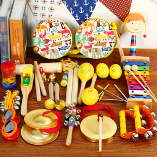 奥尔夫乐器组合 幼儿园早教儿童乐器套装玩具组合婴儿拨浪鼓摇铃