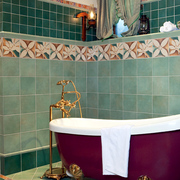 地中海仿古砖绿色瓷砖厨房卫生间墙砖浴室墙面阳台背景墙防滑地砖