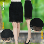 黑色蕾丝半身裙女夏季高腰气质，优雅轻熟风，百搭修身显瘦包臀秋中裙