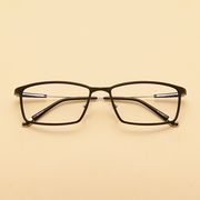 韩国超轻钨钛塑钢眼镜架 简约方框适合大脸 配近视散光防蓝光镜片