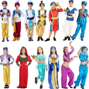 万圣节cos阿拉伯化妆舞会，印度阿拉丁王子服装，儿童节男童演出衣服