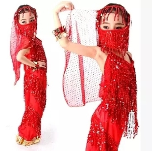 少儿印度舞蹈服装演出服女童六一儿童表演服儿童，肚皮舞套装